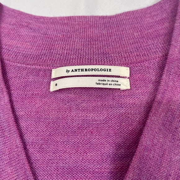 Anthropologie Araminta Merino Wool V Neck Oversized Sweater Size Small - Picture 5 of 8